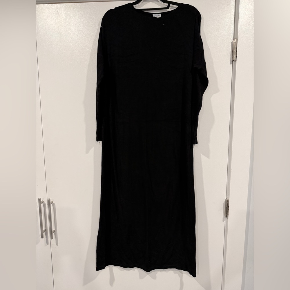 Dress Blank black long sleeve dress
